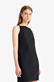 DeFacto Halter Yaka Basic Düz Mini Siyah Elbise F1775AX25SMBK81