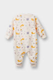 Kız Bebek Yenidoğan Hayvan Desenli Penye Tulum
