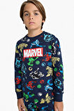 Erkek Çocuk Marvel Comics Pijama Takımı Uzun Kollu Üst Uzun Alt