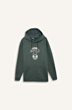 DeFactoFit NBA Milwaukee Bucks Boxy Fit Kapüşonlu Sırt Baskılı Kanguru Cepli Kalın Sweatshirt D3246AX24WNGN1177