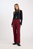 DeFacto Wide Leg Kumaş Pantolon Geniş Bol Paça Yüksek Bel Basic Düz Standart Boy E1043AX24WNBR248