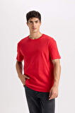 DeFacto New Regular Fit Bisiklet Yaka Basic Düz Kısa Kollu Tişört E1091AXNSRD70