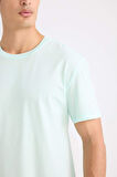 DeFacto New Regular Fit Bisiklet Yaka Basic Düz Kısa Kollu Tişört E1091AXNSTR263
