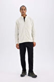 DeFactoFit Standart Fit Cepli Sporcu Polar Hırka D2731AX24WNBG721
