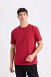 DeFacto New Regular Fit Bisiklet Yaka Basic Düz Kısa Kollu Tişört E1091AXNSBR183