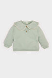 DeFacto Kız Bebek Büyük Yaka Düğmeli Sweatshirt E0195A525SPGN1123