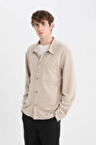 DeFacto Regular Fit Polo Yaka Gömlek Ceket D7243AX25SPBG49