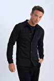 DeFacto Regular Fit Polo Yaka Gömlek Ceket D7243AX25SPBK81