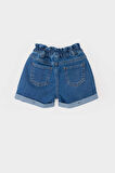 DeFacto Kız Bebek Paperbag Jean Şort E0425A525SMBE394