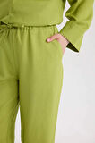 DeFacto Wide Leg Keten Karışımlı Geniş Paça Pantolon D8187AX25SPGN698
