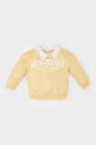 Erkek Bebek Gömlek Yaka Baskılı Sweatshirt