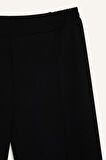 DeFacto Krep Pantolon Carrot Fit Basic Düz Beli Lastikli Dar Paça Cepli D5950AX24WNBK81