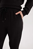 Harem Basic Düz Sweatshirt Kumaşı Pantolon