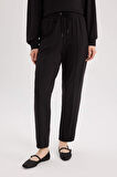 DeFacto Harem Basic Düz Sweatshirt Kumaşı Pantolon	 D9363AX25SPBK81