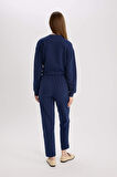 Harem Basic Düz Sweatshirt Kumaşı Pantolon	