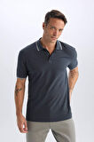 DeFacto Regular Fit Basic Düz Kısa Kollu Polo Tişört E2310AX24AUAR197