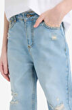 DeFacto Erkek Çocuk Wide Leg Geniş Paça Jean Pantolon D6844A825SMNM28