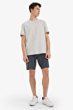 DeFacto Slim Fit Dar Kesim Cepli Pamuklu Basic Düz Bermuda Şort W1105AZ25SPAR58