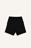 DeFacto Slim Fit Dar Kesim Cepli Pamuklu Basic Düz Bermuda Şort W1105AZ25SPBK81