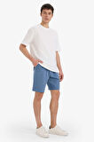 DeFacto Slim Fit Dar Kesim Cepli Pamuklu Basic Düz Bermuda Şort W1105AZ25SPBE808