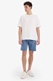 DeFacto Slim Fit Dar Kesim Cepli Pamuklu Basic Düz Bermuda Şort W1105AZ25SPBE808