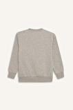 DeFacto Erkek Çocuk Bisiklet Yaka Baskılı İçi Yumuşak Tüylü Sweatshirt D6223A824CWGR210