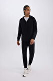 DeFactoFit Slim Fit Sporcu Jogger Eşofman Altı Dar Kesim Skuba Dalgıç Kumaş Standart Paça Beli Bağcıklı Lastikli Paça Z9112AZ25SPBK81