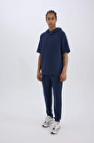 DeFactoFit Slim Fit Sporcu Jogger Eşofman Altı Dar Kesim Skuba Dalgıç Kumaş Standart Paça Beli Bağcıklı Lastikli Paça Z9112AZ25SPNV201