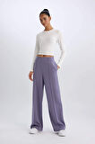 DeFactoFit Wide Leg Geniş Paça Sporcu Eşofman Altı Cepli Standart Boy Skuba Dalgıç Kumaş D8316AX25SPPR505