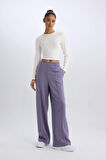 DeFactoFit Wide Leg Geniş Paça Sporcu Eşofman Altı Cepli Standart Boy Skuba Dalgıç Kumaş D8316AX25SPPR505