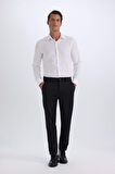 DeFacto Slim Fit Dar Kesim Polo Yaka Oxford Basic Düz Uzun Kollu Beyaz Gömlek R4340AZ25SPWT36