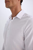 DeFacto Slim Fit Dar Kesim Polo Yaka Oxford Basic Düz Uzun Kollu Beyaz Gömlek R4340AZ25SPWT36