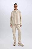 DeFactoFit Standart Fit Yarım Fermuarlı Skuba Dalgıç Kumaş Sporcu Sweatshirt D7120AX25SPBG700