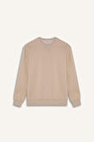 Regular Fit Bisiklet Yaka Basic Düz Kalın Sweatshirt