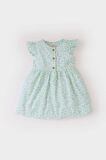 DeFacto Kız Bebek Desenli Kısa Kollu Flamlı Poplin Yazlık Elbise E0645A525SMGN1132