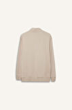 Comfort Regular Fit Rahat Kalıp Fermuarlı Dik Yaka Basic Düz Sweatshirt