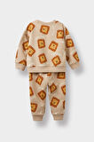 Erkek Bebek 2'li Takım Desenli Sweatshirt Eşofman Altı