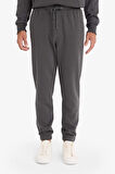 Regular Fit Beli Bağcıklı Cepli Paçası Lastikli Şardonlu Basic Düz Jogger Eşofman Altı
