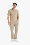 DeFacto Regular Fit Polo Yaka Kısa Kollu Dokulu Tişört E4027AX25SPBG769
