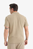 DeFacto Regular Fit Polo Yaka Kısa Kollu Dokulu Tişört E4027AX25SPBG769