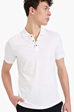 DeFacto Slim Fit Dar Kesim Kısa Kollu Dokulu Basic Düz Polo Tişört T5259AZ25SMWT32