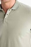 Slim Fit Dar Kesim Kısa Kollu Basic Düz Polo Tişört