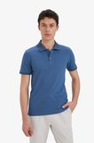 DeFacto Slim Fit Dar Kesim Polo Yaka Kısa Kollu Dokulu Basic Düz Tişört T5259AZ25SMIN233