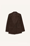 Regular Fit Flanel Blazer Ceket