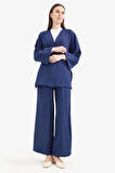 Wide Leg Krinkıl Kumaş Geniş Paça Pantolon