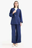 Wide Leg Krinkıl Kumaş Geniş Paça Pantolon