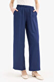 Wide Leg Krinkıl Kumaş Geniş Paça Pantolon