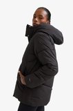 DeFacto Su İtici Regular Fit Yarım Polar Astarlı Kapüşonlu Fermuarlı Kışlık Mont A1553AX25WNBK81