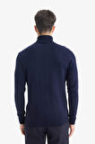 Slim Fit Dar Kesim Balıkçı Yaka Triko Kazak
