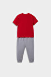 Erkek Bebek 2'li Takım Baskılı Kısa Kollu Tişört Eşofman Altı